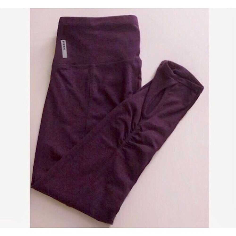 RBX Space-Dye Plum Capri Leggings, Sz. S